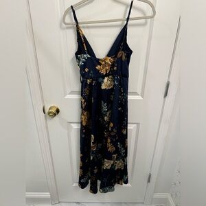 Hello Molly Falling in Style Midi Dress Navy